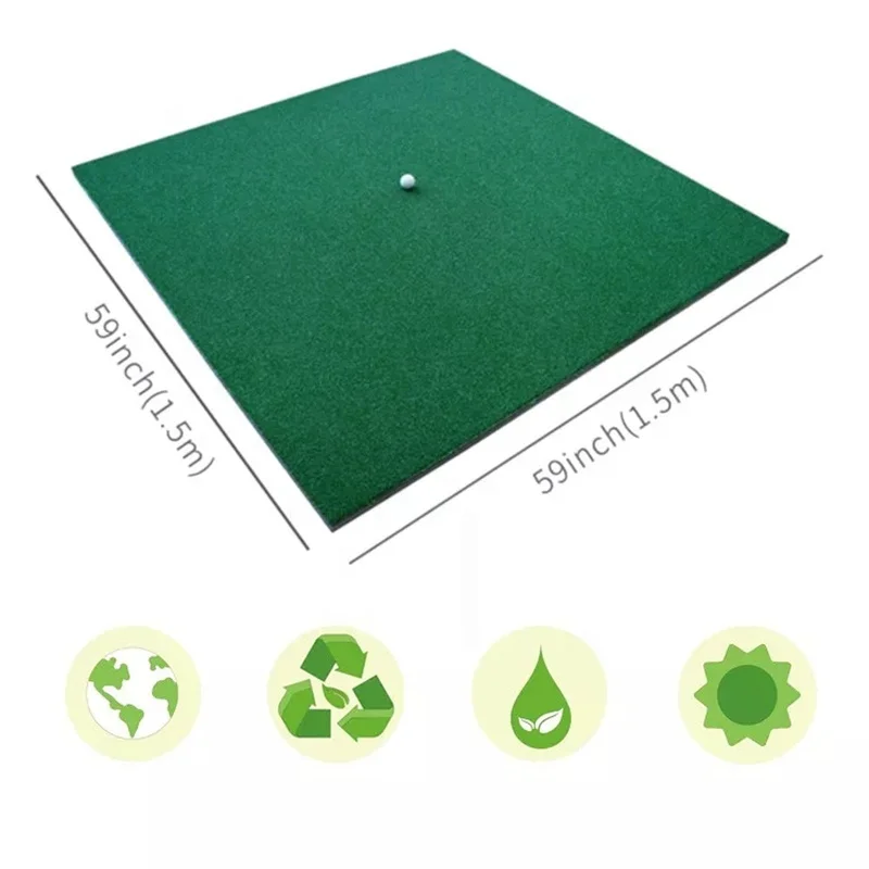 Manufacturer High Quality Indoor Golf Driving Range Mat Anti-skip Nylon Turf Practice Mat Golf 3D Hitting Mat