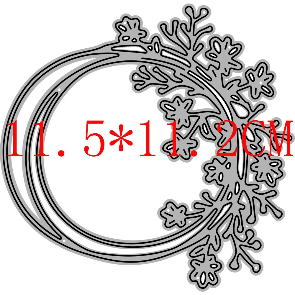 2022 AliliArts Metal Cutting Dies Flower Wreath diy Scrapbooking Photo Album Decorative Embossing PaperCard Crafts Die