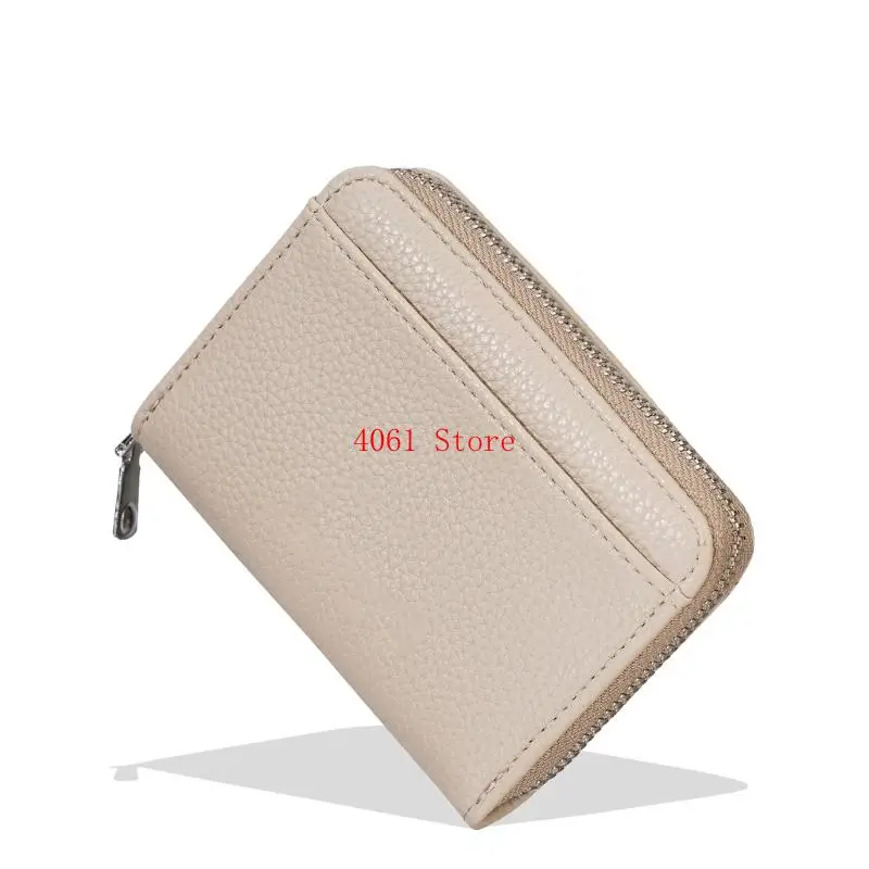 Fashionable Card Wallet Holder With 8Trendy Color And Secure Zippered Pocket Card Pouches Keeper For Men And Women