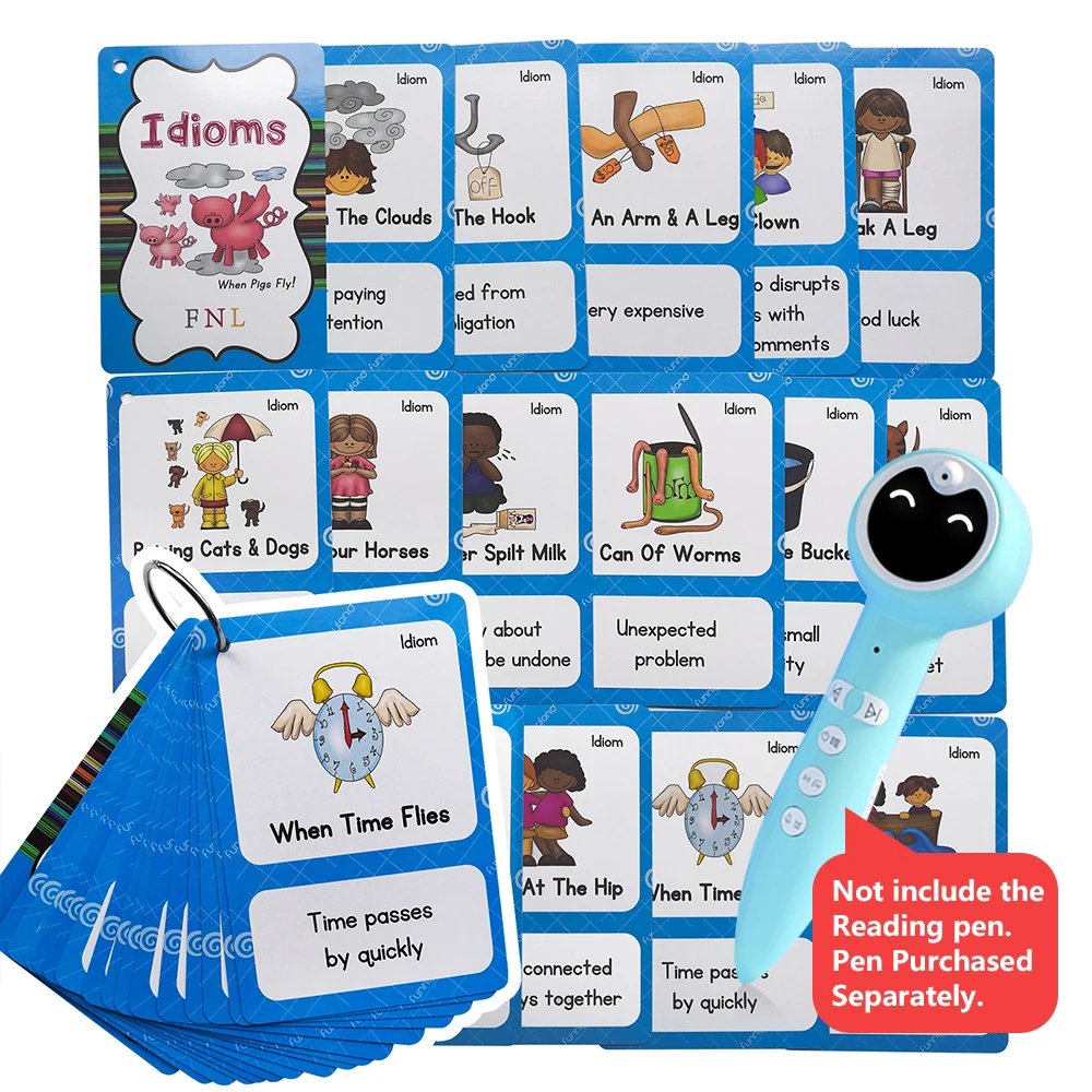 Tarjetas de idiomas para niños, tarjetas Flash de aprendizaje en inglés, diestros, verbios tensos, Nouns, versátiles, Antonym