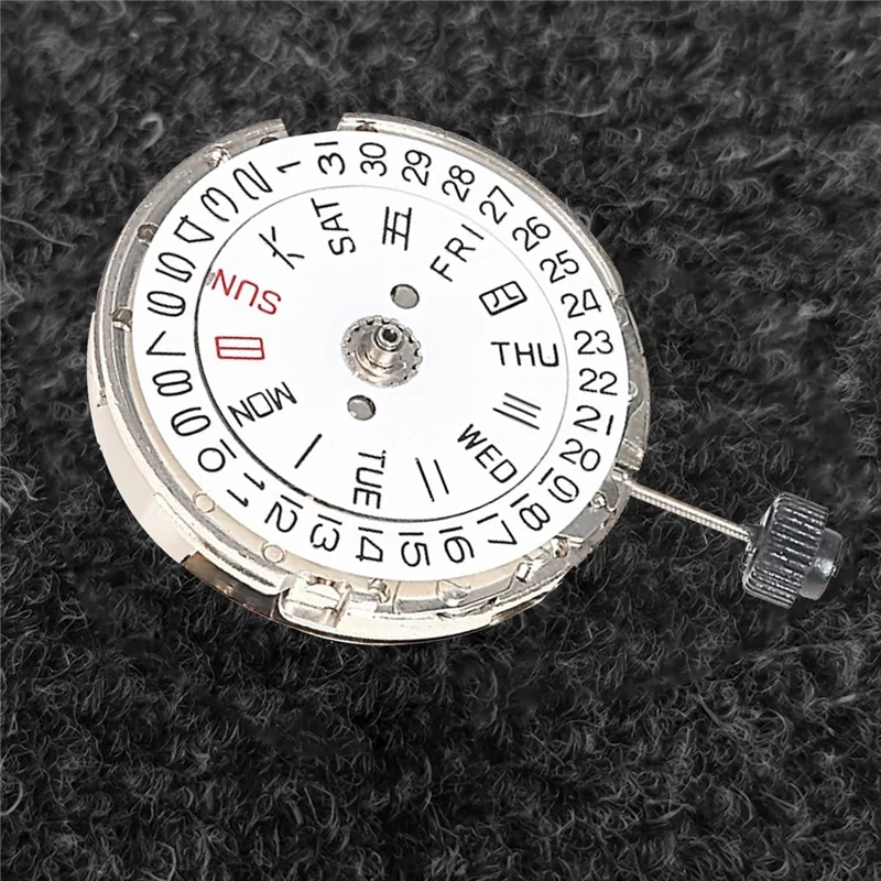 AD41-Watch Movement Double Calendar Crown At 3 حركة ميكانيكية لإصلاح حركة الساعة MIYOTA 8205