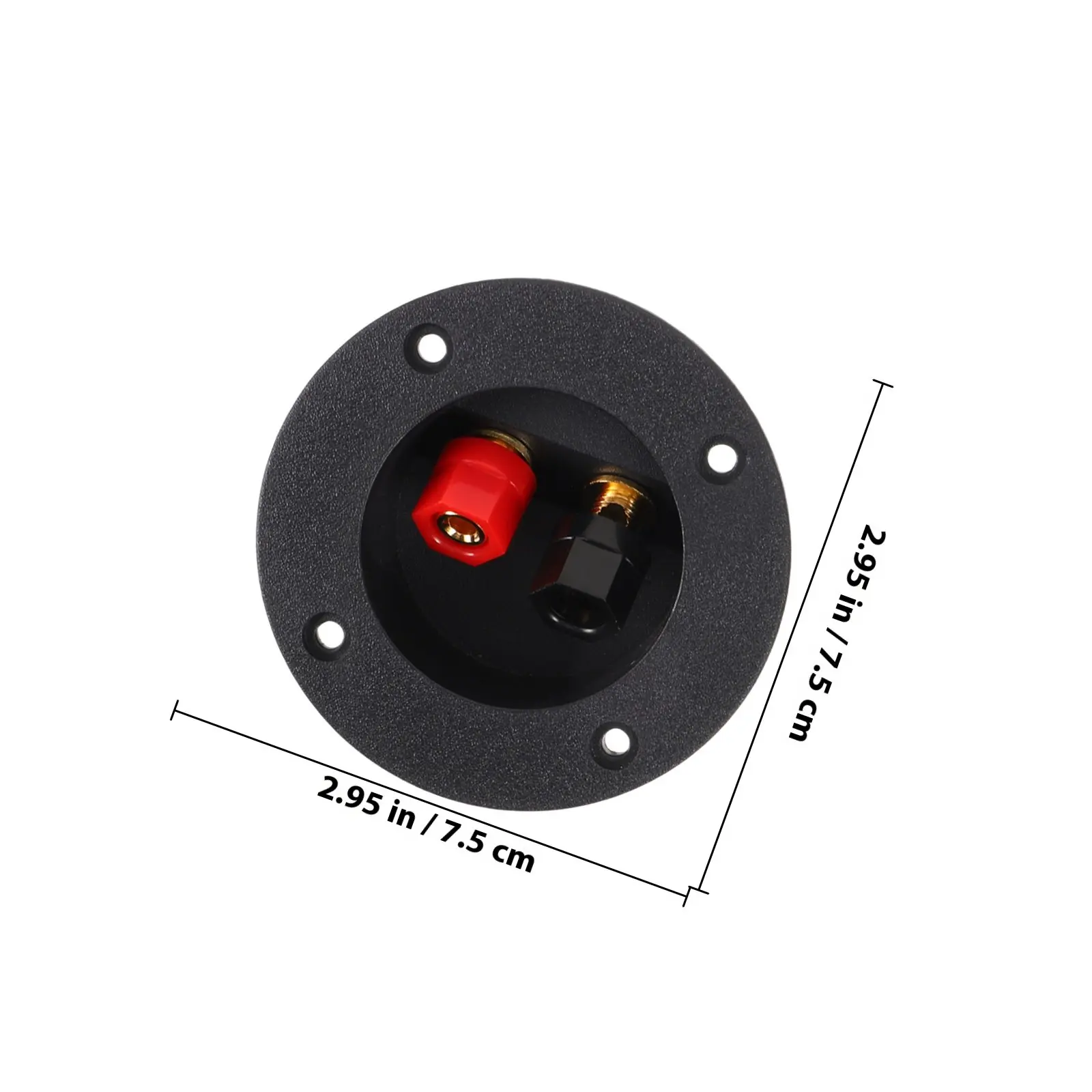 2Pcs Speaker Box Terminal Cup Gold Plated Binding Post Speaker Connector for DIY Subwoofer Box Terminal Binding Post
