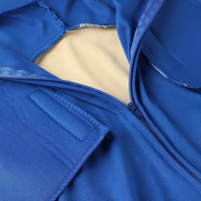 أزياء الهالوين التأثيرية الفاخرة سونيك بوي ملابس زرقاء مرفقة قبعة قفازات أداء الأطفال حفلة عيد الميلاد 4-14Y