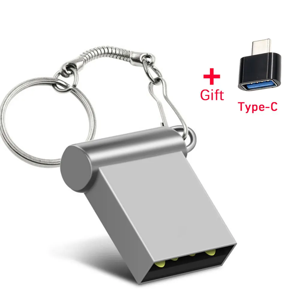 High Speed Usb 2.0 Flash Drives 32GB 64GB Pendrive Metal Memory Stick Flash Disk 4G 8GB 16GB 128GB 256GB Cle Usb Stick Pen Drive