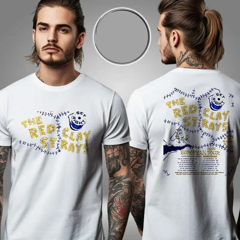 Red Clay Strays European 2025 Tour Schedule Two Sided T Shirt All Size