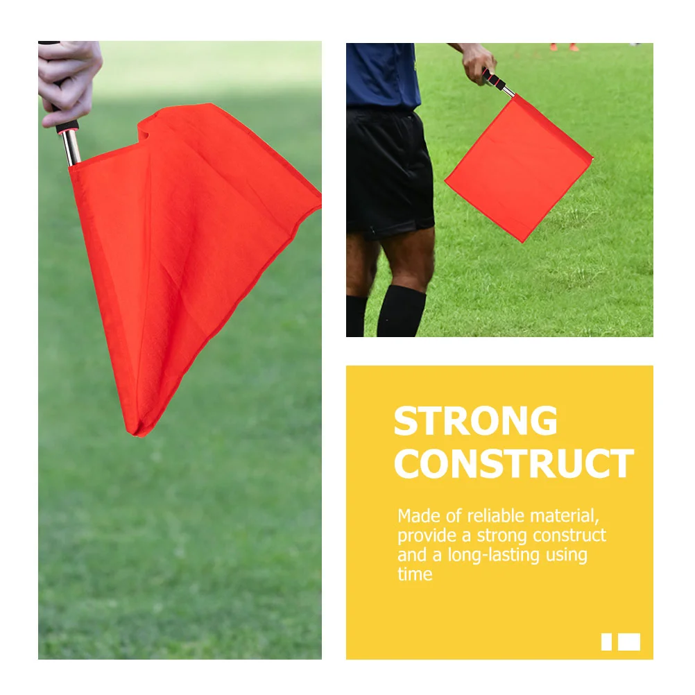 3 Pcs Signal Flag Hand Waving Flags Referee The Starting Polyester Cotton Match