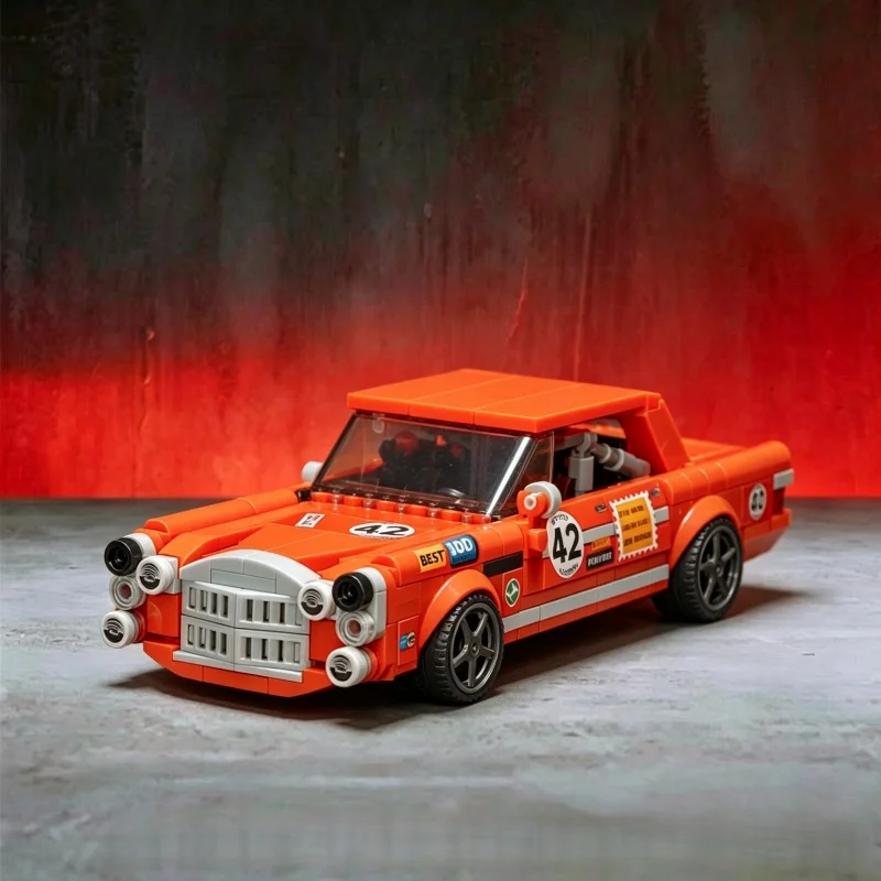 

2026 Classic Retro Racing Car Building Block Model Adult Assembly Collection Desktop Decoration Ornament