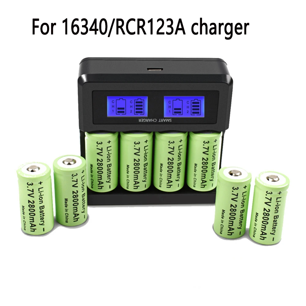 16340 Charger CR123A Rechargeable Charger CR123 For Laser Pen LED Flashlight Cell Security Camera