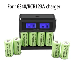 16340 Charger CR123A Rechargeable Charger CR123 For Laser Pen LED Flashlight Cell Security Camera