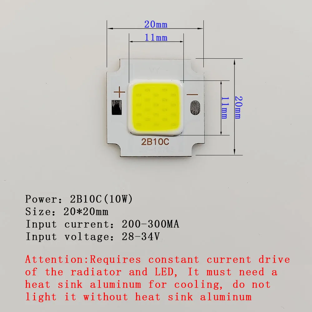 LED COB Chip 10W 25W 35W 50W For DIY Floodlight Spotlight Bulbs Diode Input current 300MA Tandem chip Clod White Warm White