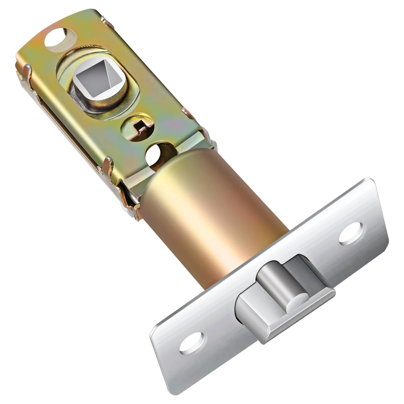 Adjustable Door Latch Zinc Alloy 45° Universal Angle Front Interior Lock Replacement Hardware Deadbolt Security Fit for Doors