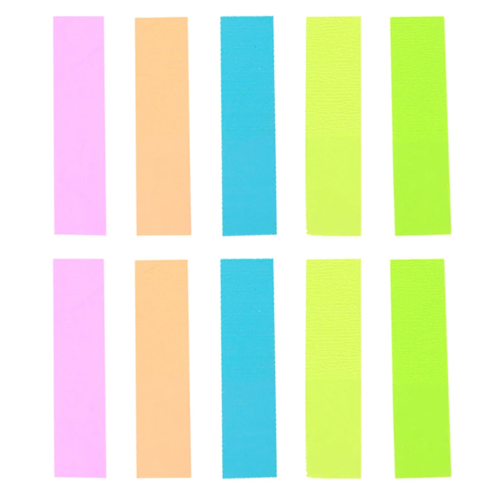 10pc Fluorescent Index Stickers For Books Journals Planners Diaries Schedule Organizer Office Supplies