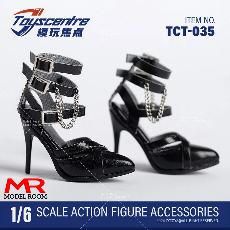 Toys centre TCT-035 1/6 Scale Fashion Pointed High Thin Heels Model Fit 12'' Female Soldier Action Figure Body Dolls