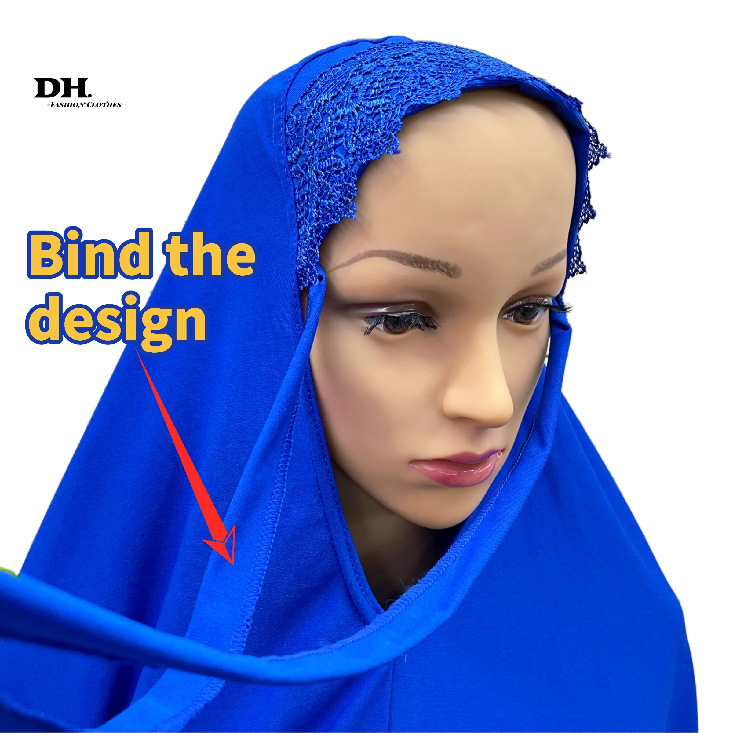 Dubai Muslim Women Prayer Long Khimar Lace Trim Islamic Veils Headcover  Saudis Turkey Arabic Clothing Hijab Headdress