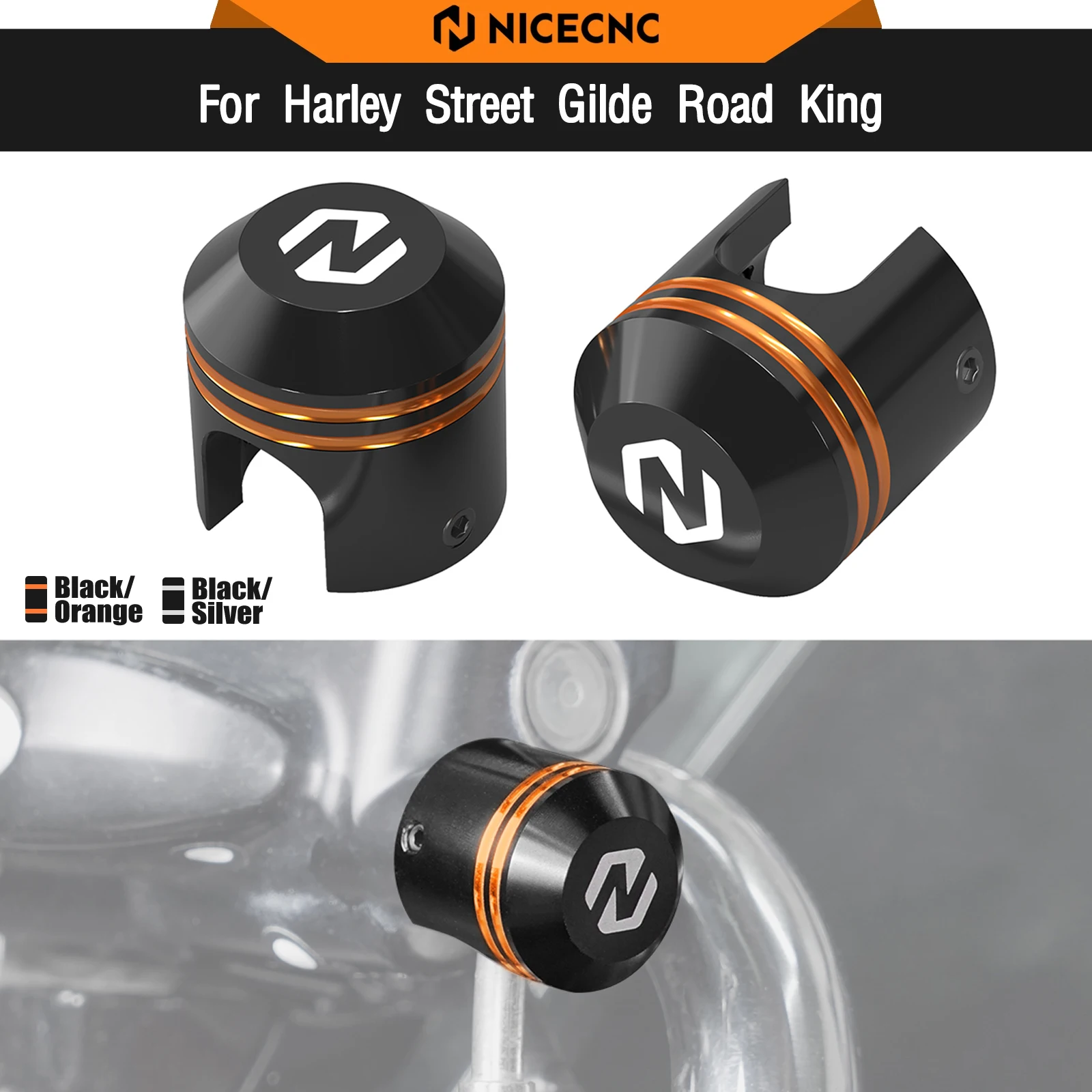 

For Harley Street Glide FLHX /Special FLHXS 2014-2020 Brake Clutch Cables Ferrule Covers Road King FLHR Electra Glide Standard