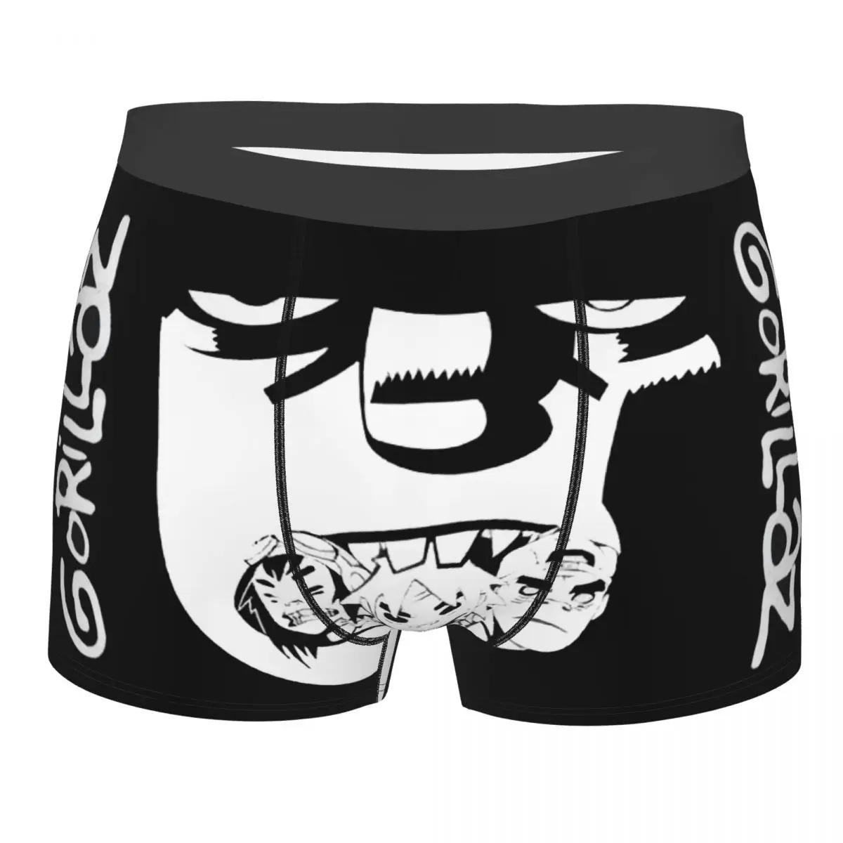 Coole Muziekband Gorillaz Skateboard Man'scosy Boxershort, 3D-printondergoed, Zeer Ademend Cadeau-Idee Van Hoge Kwaliteit