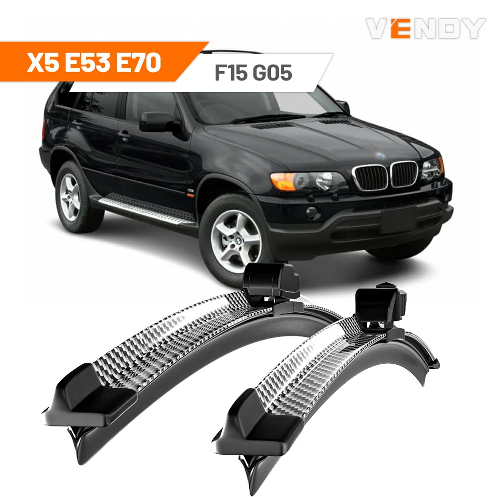 Für BMW X5 E53 E70 F15 G05 2000-2023 2006 2011 2012 2013 2014 2018 2019 2020 2 stücke Frontscheibe Wischer Klingen Scheibenwischer