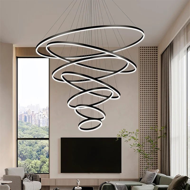 living room decoration Pendant lights Modern dining room lamps for living room smart lamparas Stair lamp