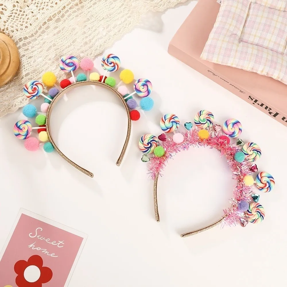 

Креативная мультяшная повязка для волос в виде леденца, милая и интересная повязка-конфета для принцесс, повязка для волос для девочек
