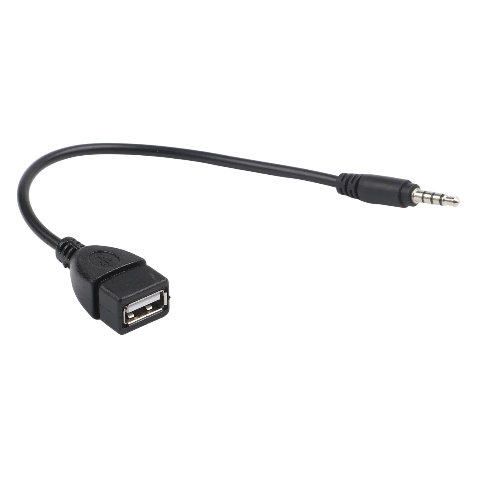 3.5mm Male To USB Audio Adapter Cable Easy To Install Quick Installation Wear-resistant Reliable For Car Radio