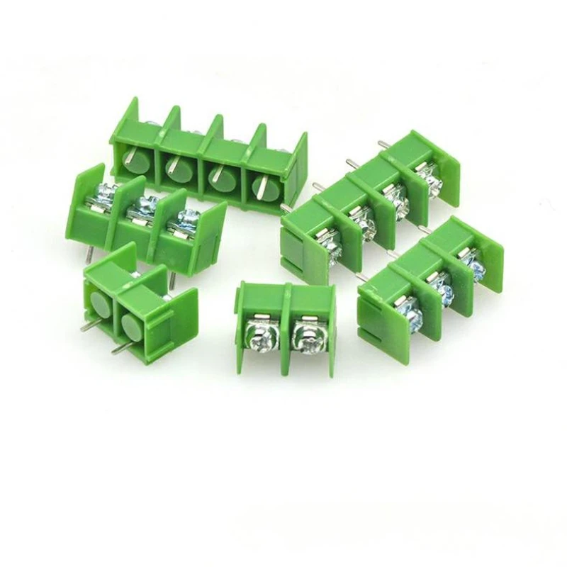 Green Wiring Terminal KF8500 8.5mm Spacing Green Spliceable Connector 2P 3P 4P Screw Fixed Cable