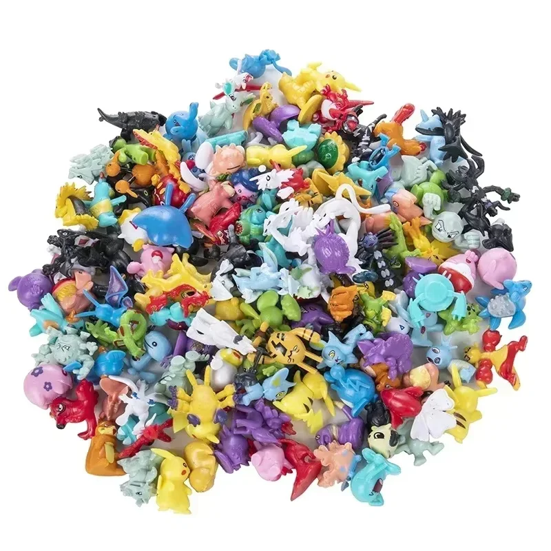 24-144 szt. Figurki Pokemon, Model Pikachu, Lalki Anime 2-3 cm, Ozdobne Dekoracje, Nie Powtarzające Się Mini Modele, Zabawki, Prezent na Boże Narodzenie