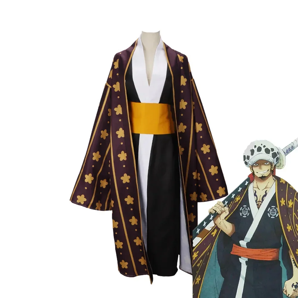

Anime Adult Cosplay Trafalgar D. Water Law Man Costume