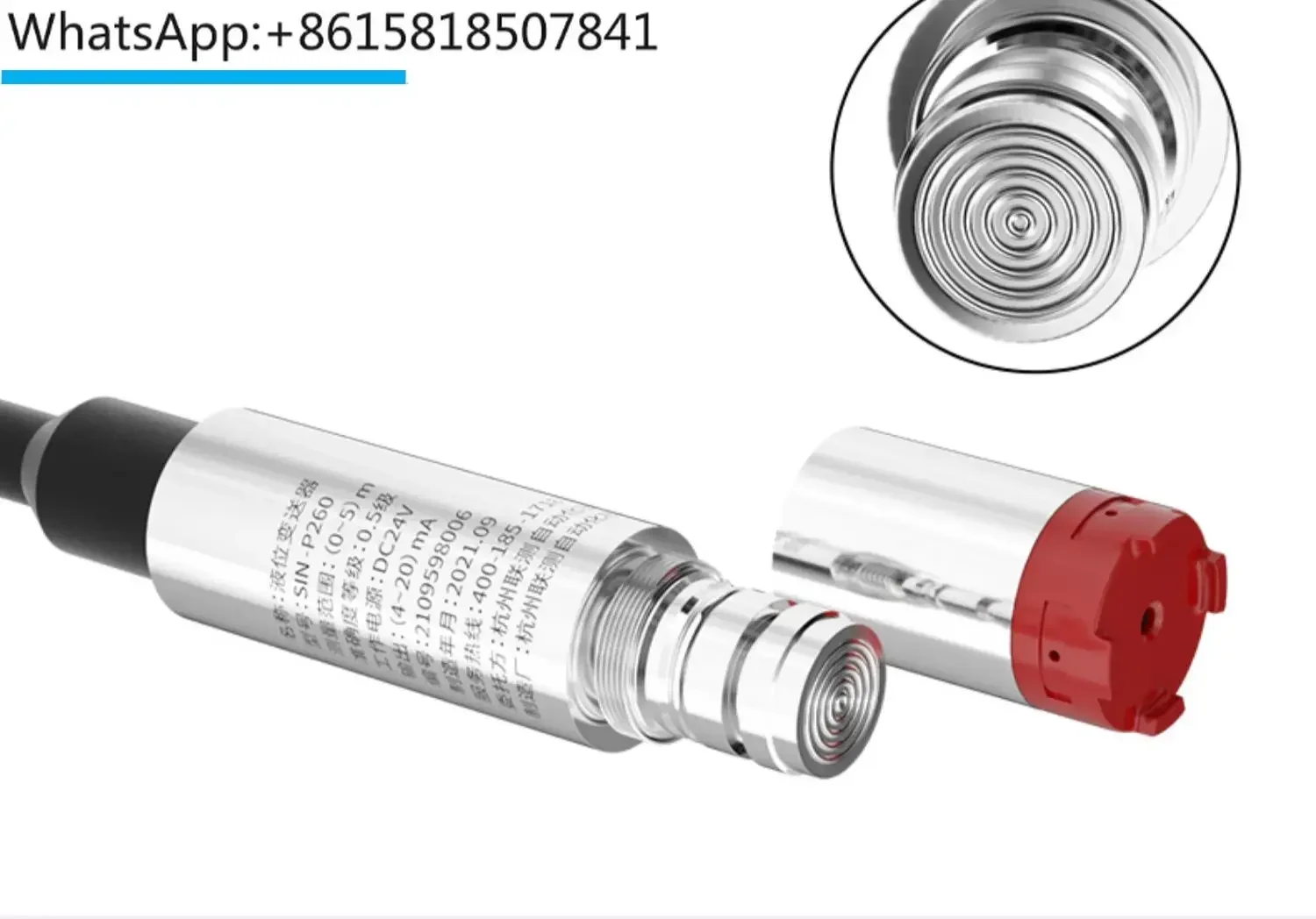 Input type liquid level gauge sensor, water tank water level gauge probe,static pressure control liquid level transmitter 4-20mA