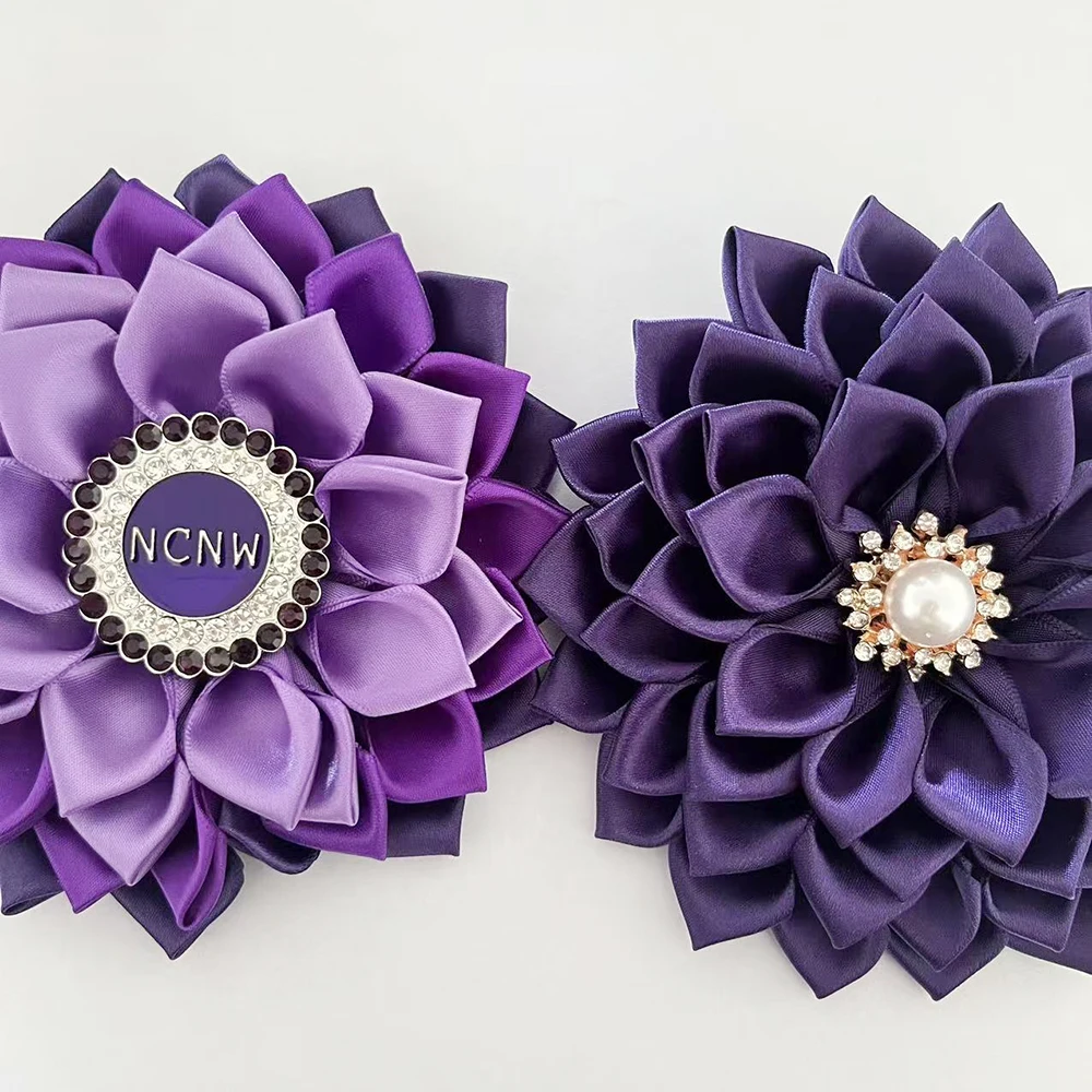 Gradient Violet Corsage Sisterhood NCNW Brooch