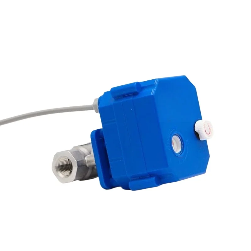 Stainless Steel Full‑Bore Motorized Ball Valve DN10 5V 12V 24V 220V Manual‑Electric Dual‑Use Water Pipeline Switch