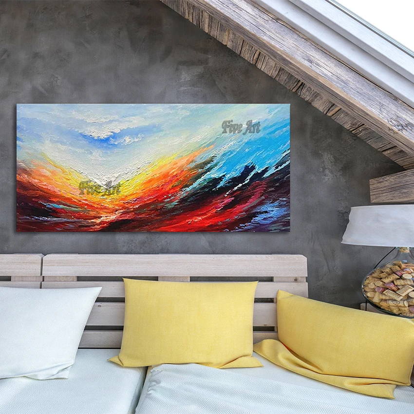 

Украшение в европейском стиле, холст, абстрактные картины, красивая современная текстурированная дизайнерская картина, новое поступление, художественная стена, безрамная