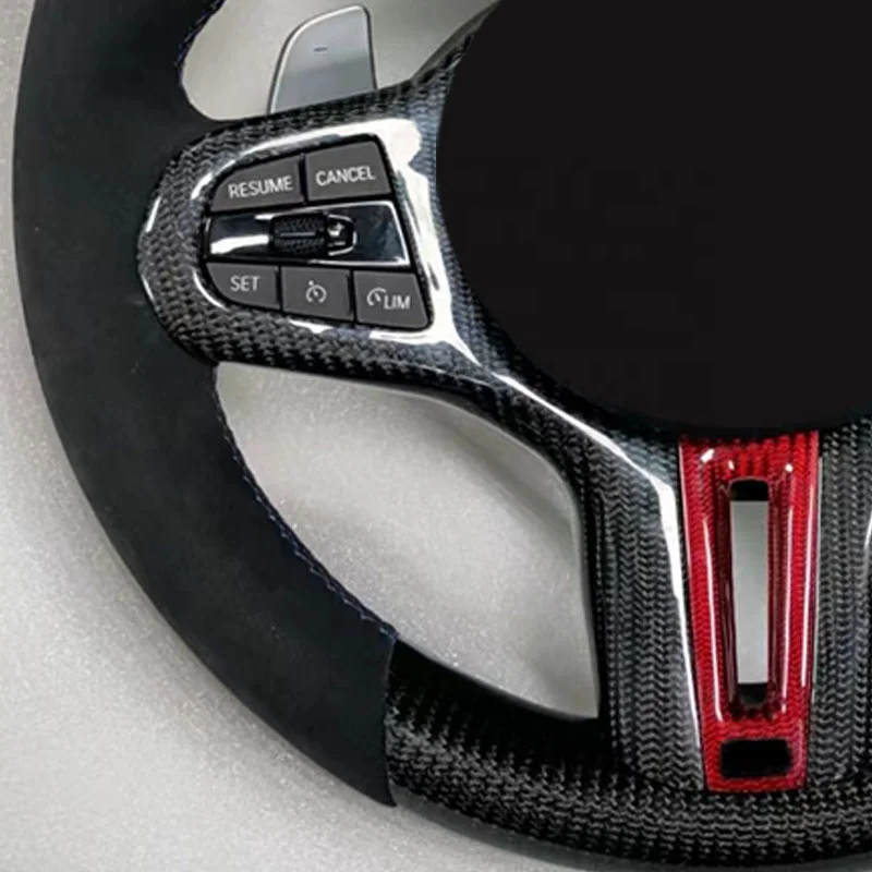 Race Car Parts Steering Wheel Cover Carbon Fiber Racing Car Game Steering Wheel Car Steering Wheel Game for  3 Series