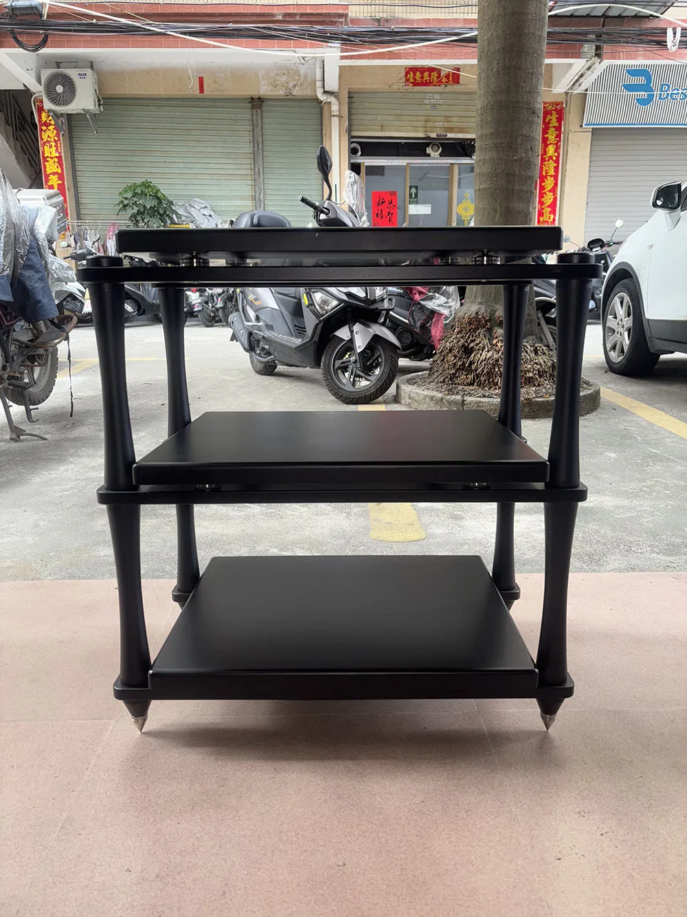 HIFI Audio Speaker Amplifier Cabinet Frame Rack Equipment Ceramic Bead Damping Shock Absorber Tripod Shelf Foot Reference US HRS