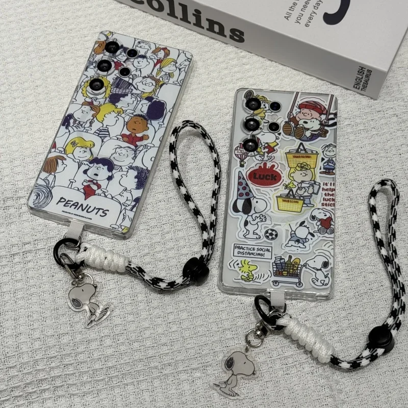 Snoopy Watch A Movie Magsafe Wireless Charge Phone Case For Samsung S22 S23 S24 S25 S26 Ultra Plus Fe Note10 20 Magnetic Cover﻿