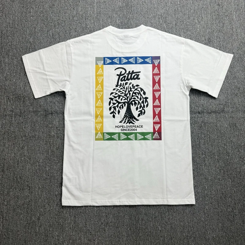 New Patta Tee Tops Casual Roune Neck Short Sleeve Tshirts Print Quality Tee