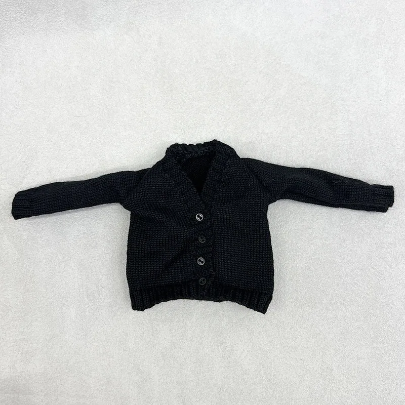 シンプルなカジュアル無地ニットセータージャケット 1/6 FR バビスーパーモデル人形ドレスアップ 30 センチメートル人形ファッション服アクセサリー