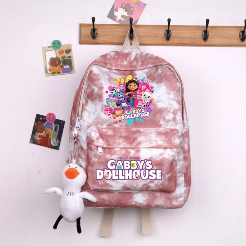 Кукольный домик Габби, розовый рюкзак Kawaii, модный школьный рюкзак для девочек, милые сумки, подарки для школы, рюкзаки большой вместимости