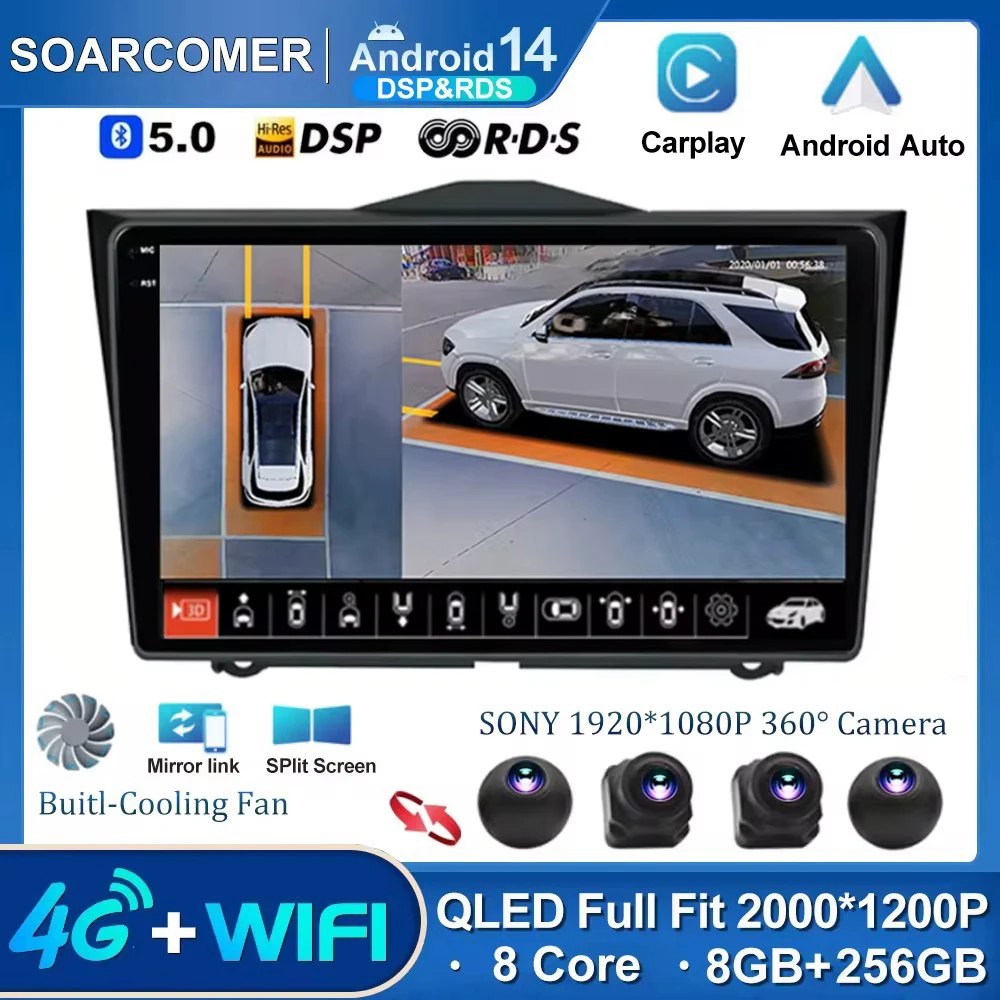 

Android 14 For LADA ВАЗ Granta Cross 2018 2019 Car Radio Multimedia Video Player Auto Carplay 4G 5G WIFI GPS 2din DVD