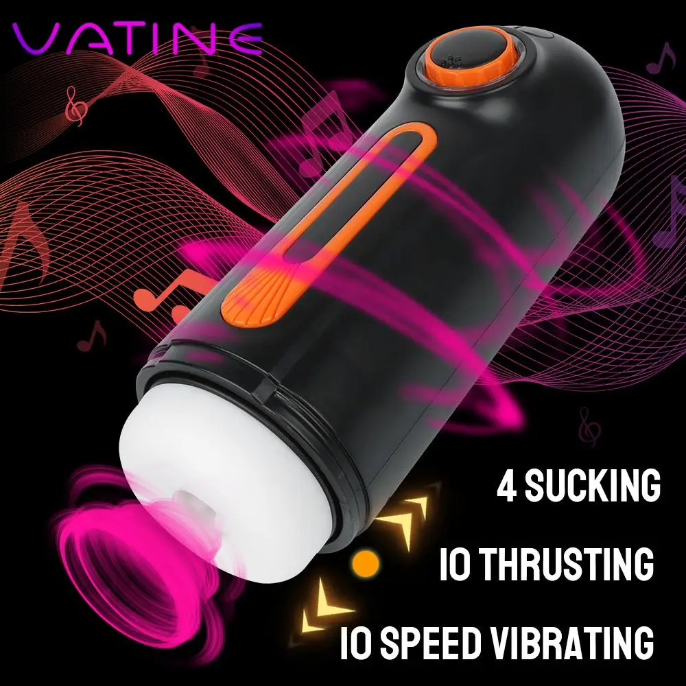 

Masturbation Cup Automatic Telescopic Sucking Vibration Masturbator Sex Toys For Men Heating Real Blowjob 6 In 1 Pussy Vaginas