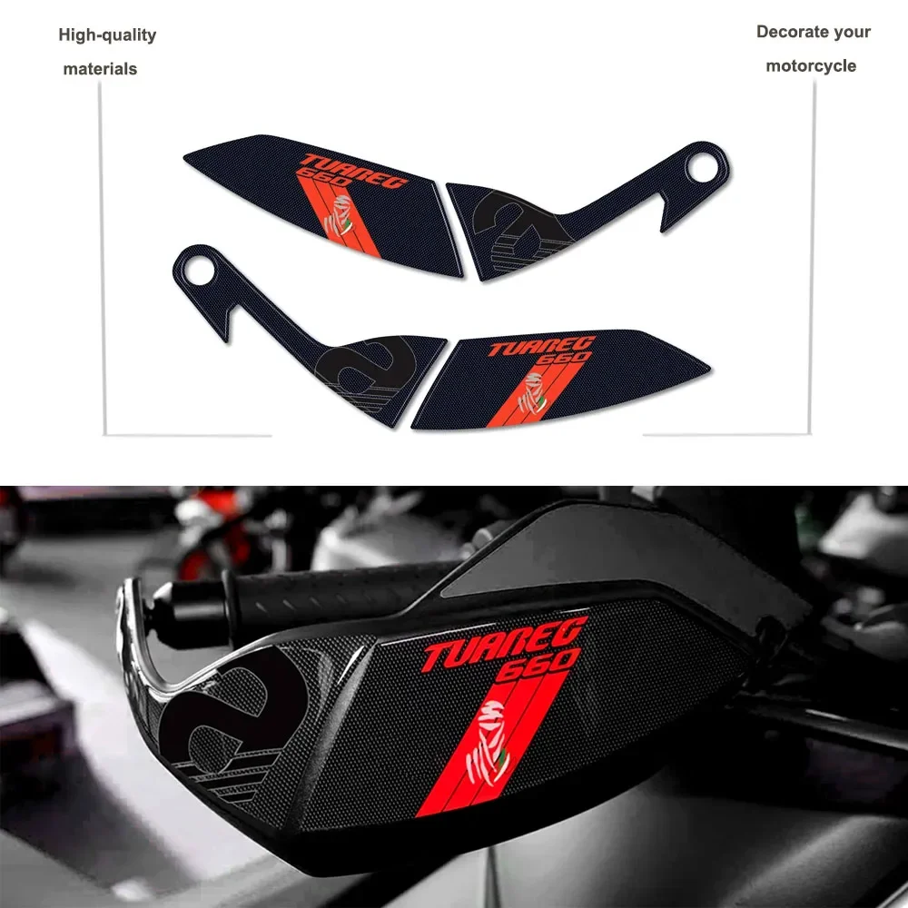 

Motorcycle Handguard Protections 3D Resin Stickers Waterproof Anti-Scratch for APRILIA TUAREG 660 2023-2024