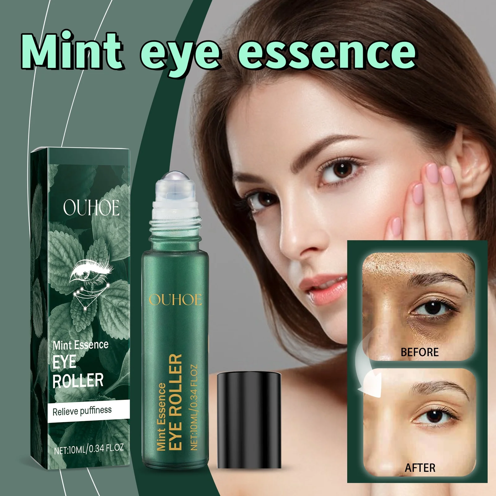 Mint Eye Essence Vitamin C Anti Wrinkle Serum Diminish Crow's Feet Reduce Eye Bags&Dark Circles Firm&Moisturize Eye Care Product