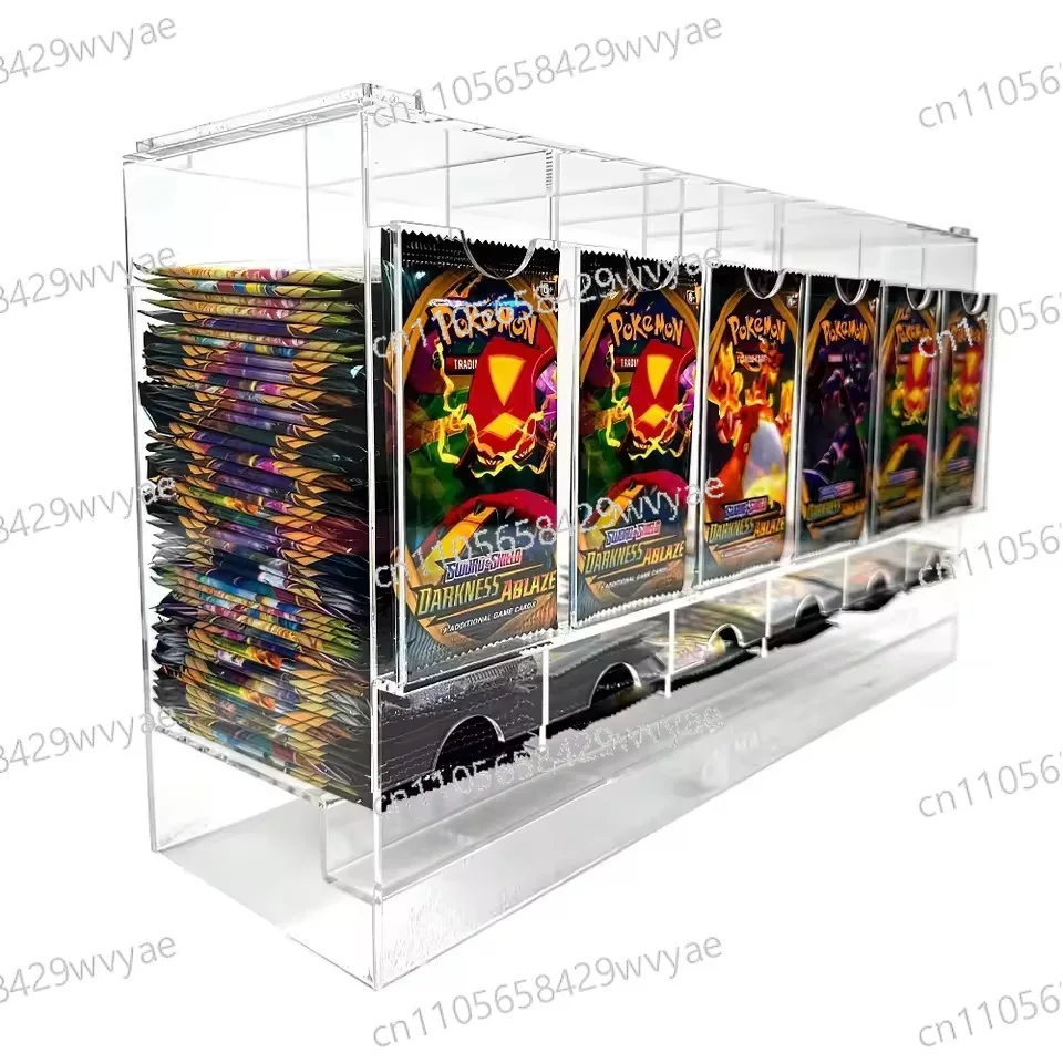 

Removable Display Dustproof Storage Glass 6-slot Package Dispenser Rust Proof Game Animation Storage