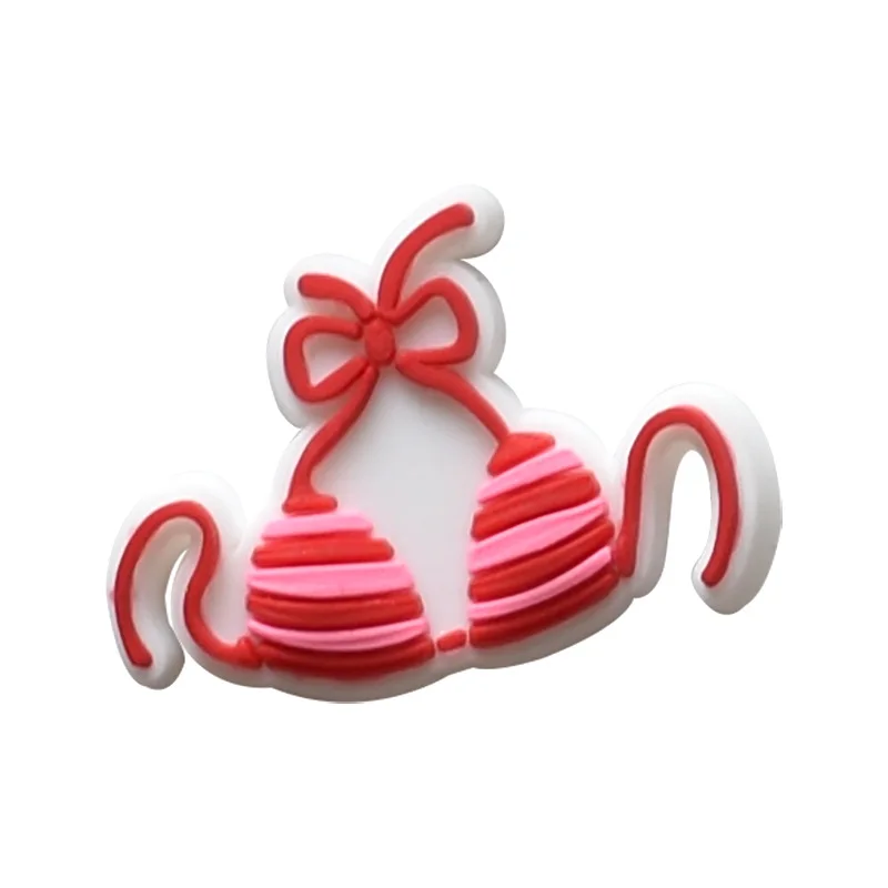 New 1Pcs Summer Bikini Tree Flowers Shoes Charms for Crocs DIY  Clogs Kids Pin Decoration Jeans Shoe Accessories X-mas Wholesale image 5
