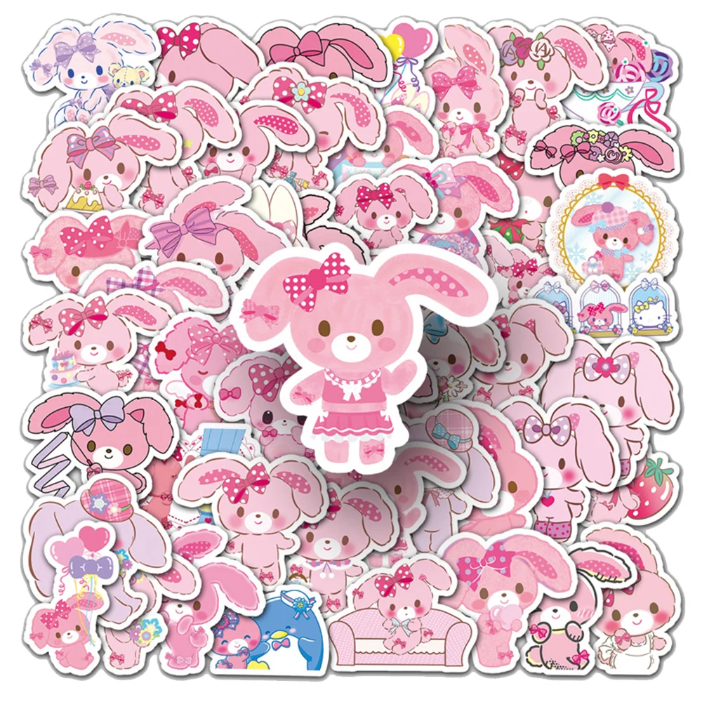 10/30/50pcs Kawaii Sanrio Bonbonribbon Stickers Kawaii Girls Kids Cartoon Decals DIY Stationery Laptop Cute Anime Sticker Toys