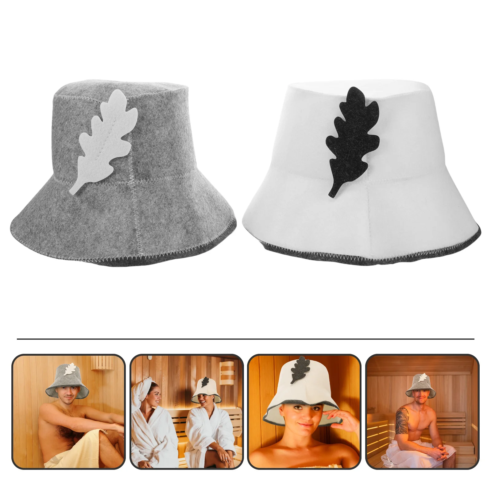 

2Pcs Sauna Hats Lightweight Breathable Shower Hat for Women Hair Protection Bathing Caps Adults Sauna Hat Women Shower Caps