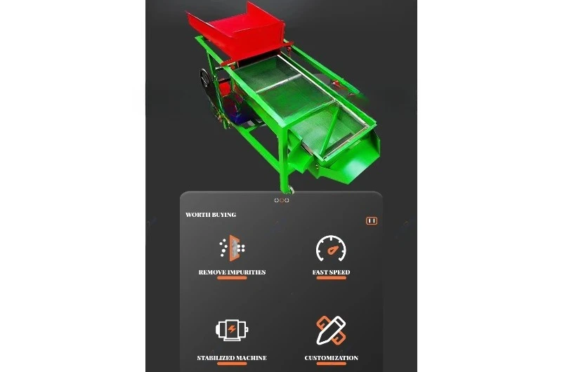 Low Price Farming Processing Cleaning Machine Wheat Grain Seed Screening Machine Vibrating Screen China Grain Sorting Machine