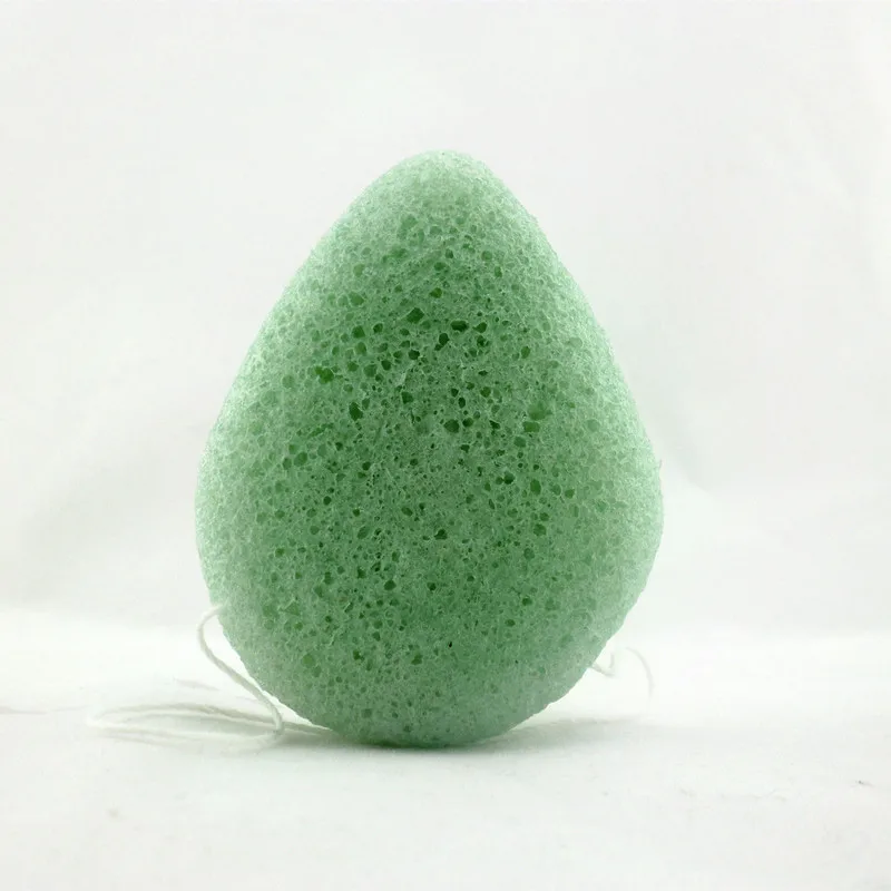 Fashion New Natural Konjac Sponge Cosmetic Puff Face Wash Flutter Cleaning Sponge Water Drop Shaped Puff Facial Cleanser Tools