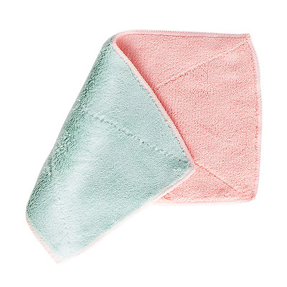 

10pcs Thickened Water-Absorbing Dish Washing Cloth Kitchen Cleaning Wipe For Dishes Bowls Spoons Fruit Scrubber Reusable Kitchen