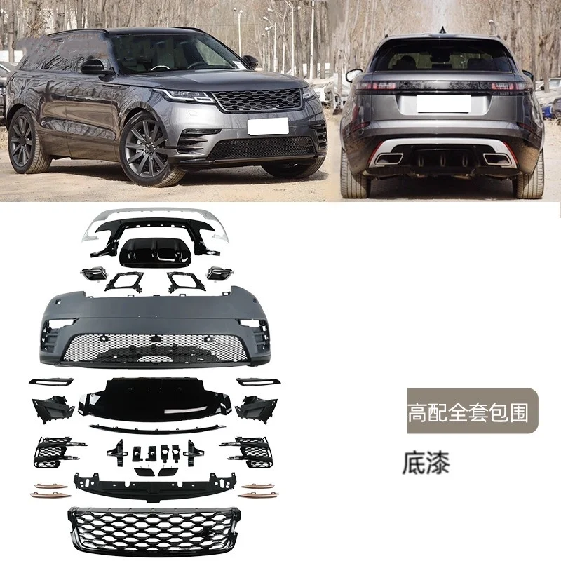 

Передний бампер, задний бампер в сборе для Land Range Rover Velar, модифицированный комплект объемного кузова, автомобильные аксессуары
