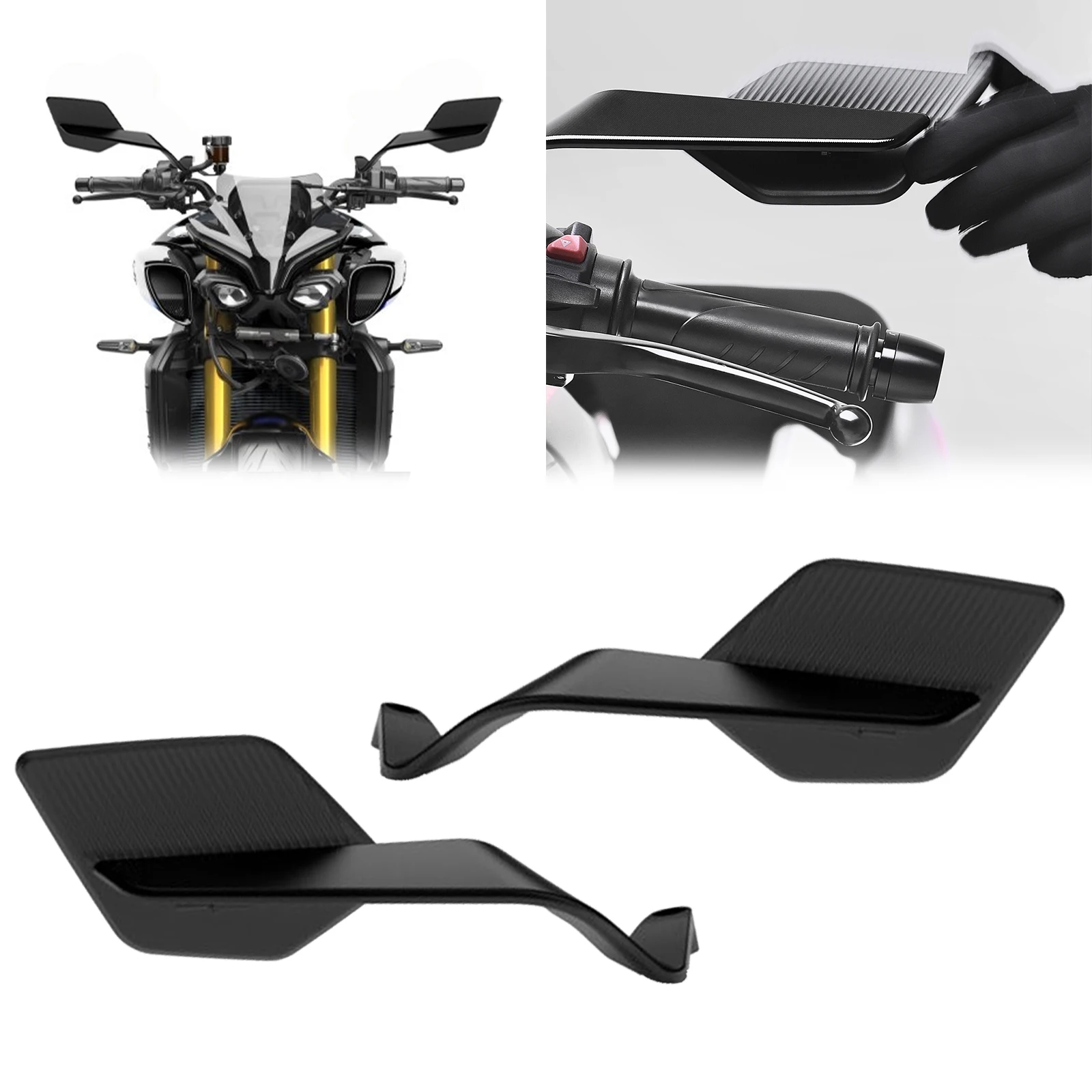 

For MT-10 SP 2022-2025 new rearviewmirror street car adjustable invisiblemirror fixed wing rotating side mirror MT10 SP